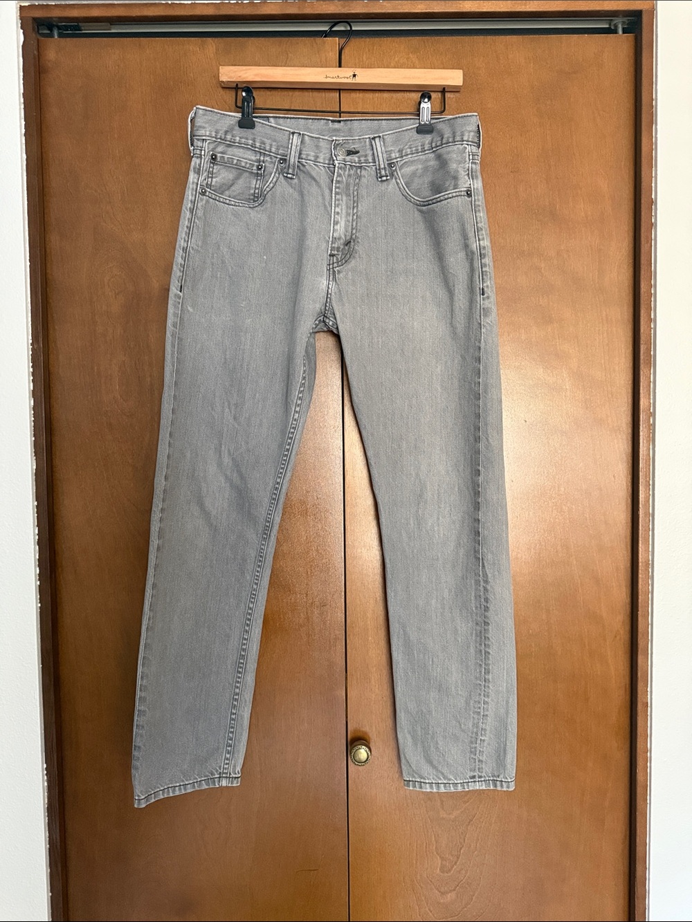 Levi's Light Grey Slim Straight Jeans